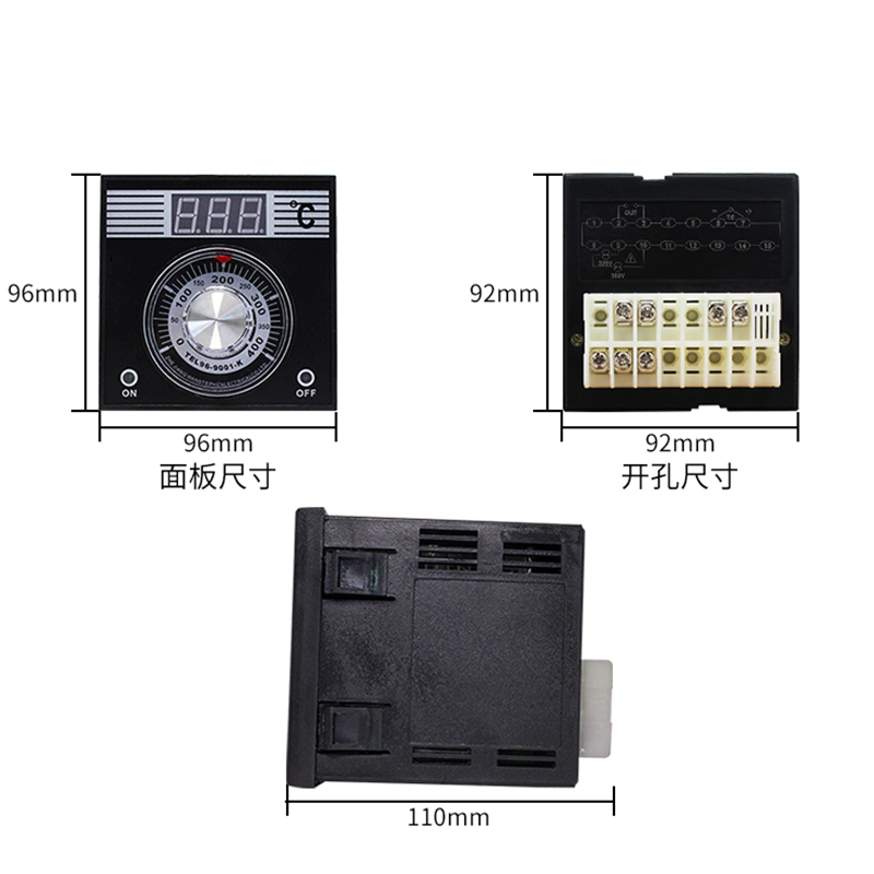 Temperature controller TEL96 oven temperature controller instrument 96x96mm. 
