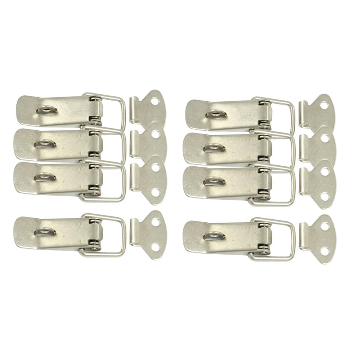 SRIWEN 8 Pcs Hardware Cabinet Boxes Spring Loaded Latch Catch Toggle Hasp