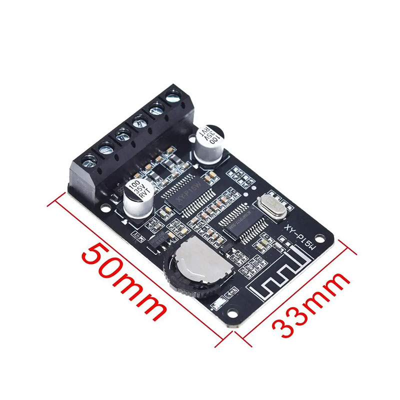 XY-P15W Bluetooth 5.0 Stereo Power Amplifier Board 30W+30W Output for Home Audio Systems. 