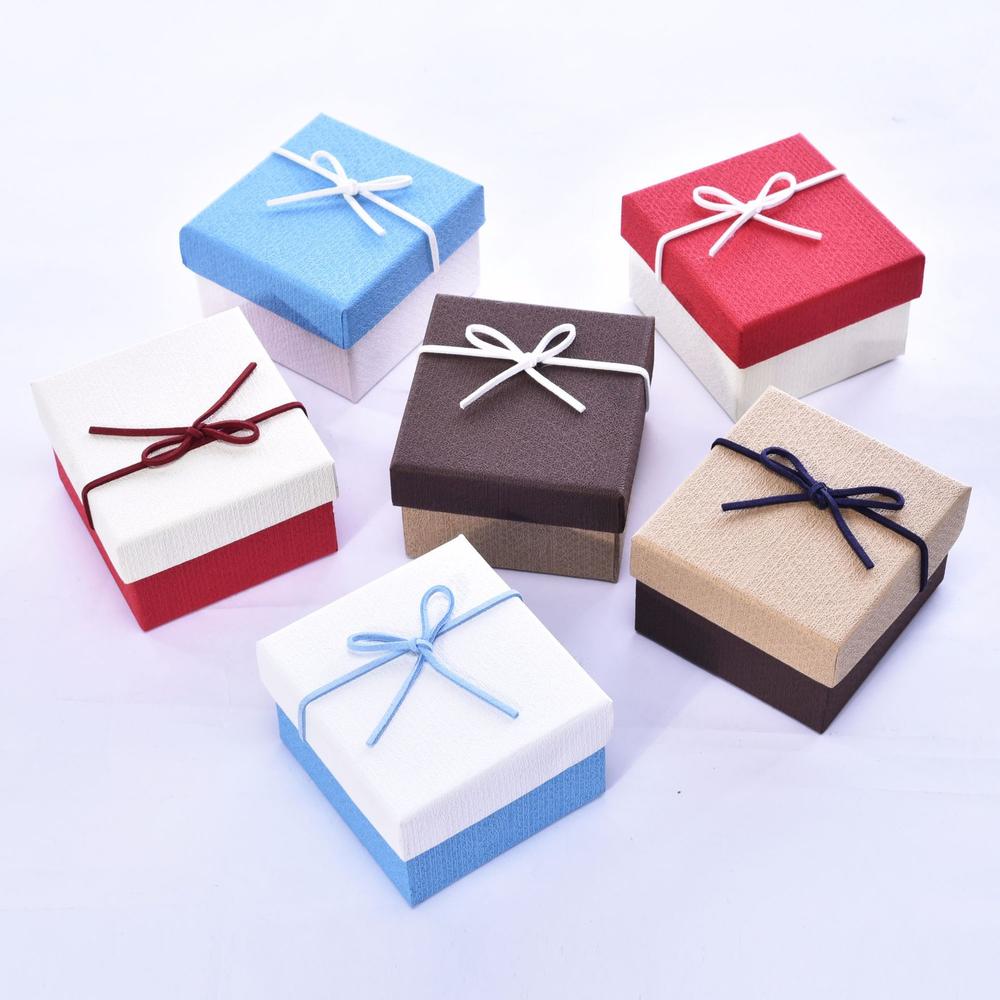 Gift Boxes For Jewelry 24 Pack Kraft Brown Cardboard Jewelry Gift Boxes - Rectangle Shape For Necklaces & Rings Jewelry Boxes For Women