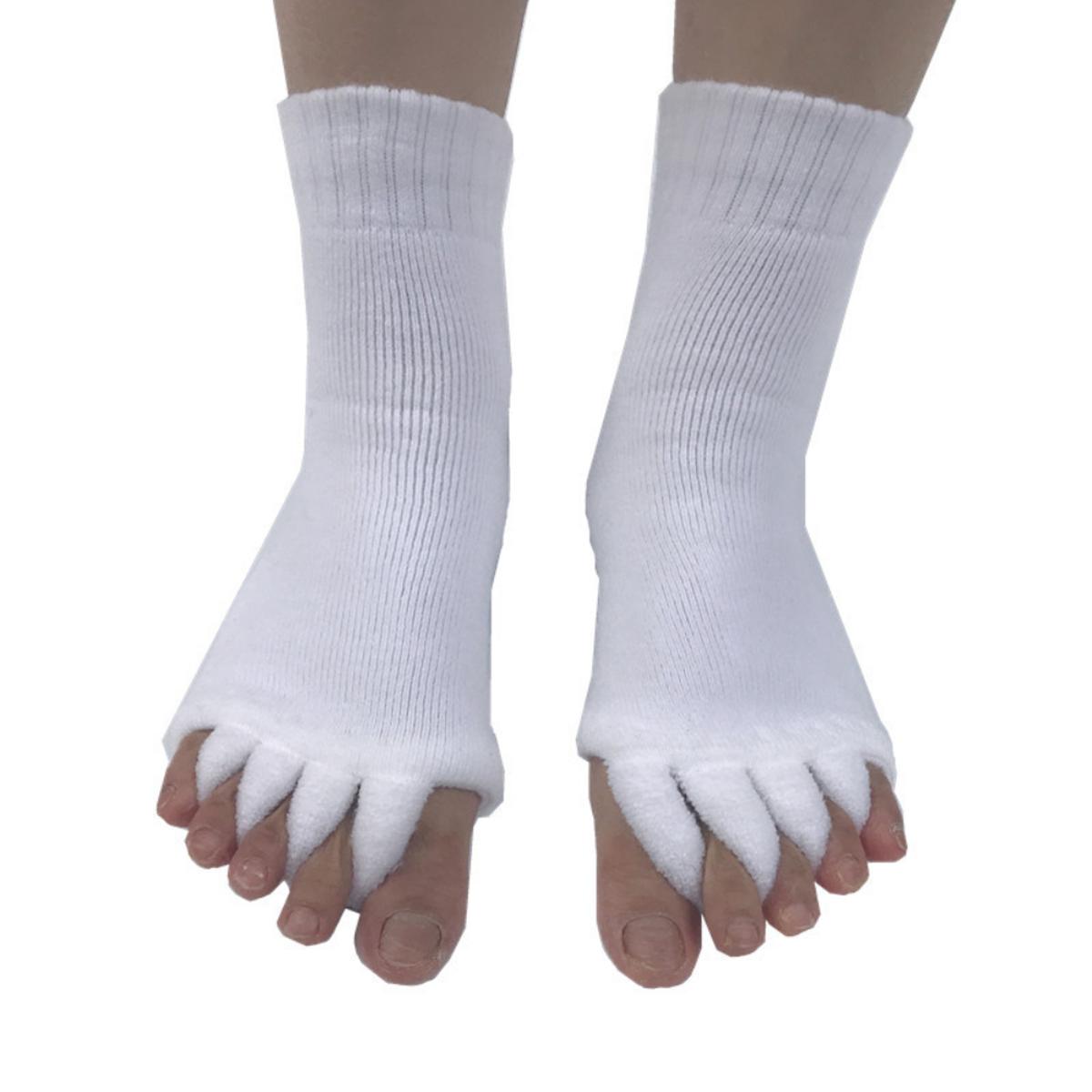 Foot Care Yoga Gym Cotton Toe Separator Socks Straightener