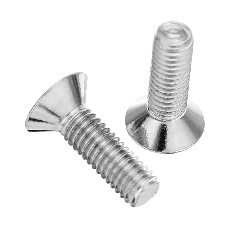 Suleve M3ASH5 10Pcs M3 12.9 grade alloy steel countersunk head hexagon socket screws nickel plated nickel surface treatment[10mm] - 10MM. 