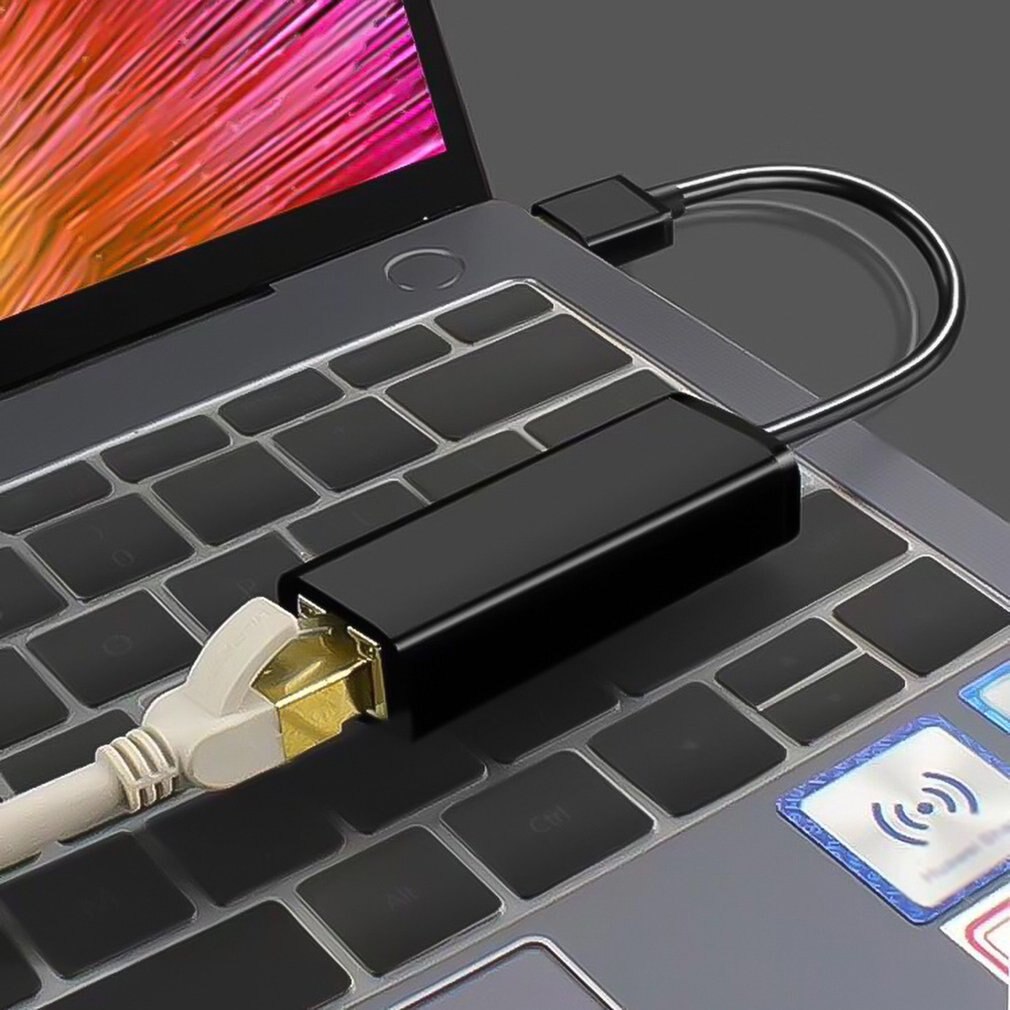 【VisioN Shop】USB 3.0 Ethernet USB Network Card to RJ45 1000Mbps Lan Win7/Win8/Win10 For Macbook Laptop Ethernet USB. 