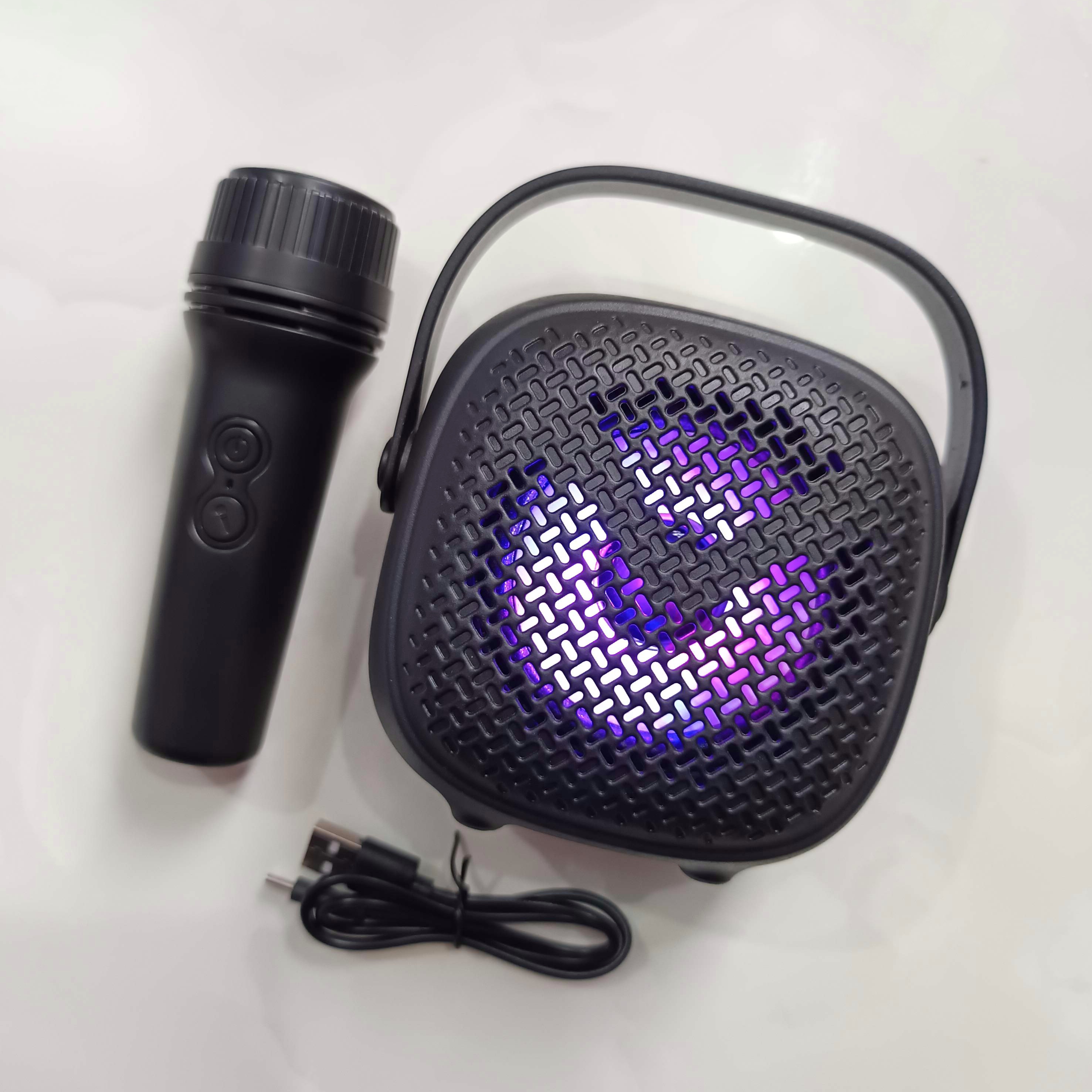GREATNICE GTS-1941 Bluetooth, USB, SD Card & FM Radio Supported RGB Lighting Wireless Speaker With Microphone