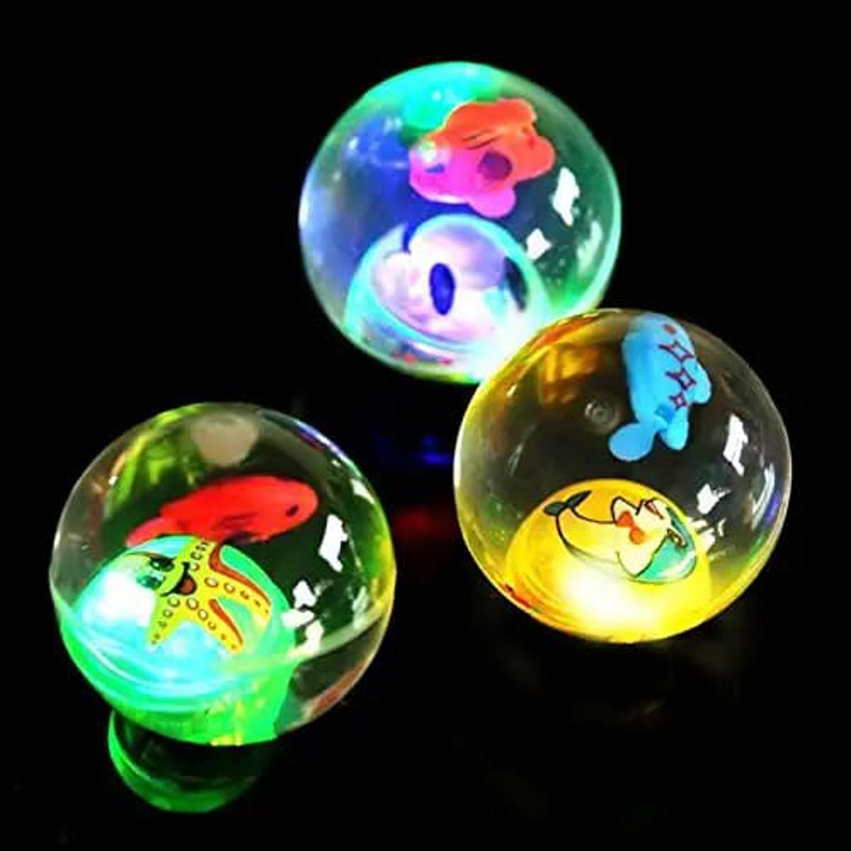 Soft Rubber Led Light Flashing Luminous Bouncing Ball For kids. 
