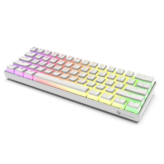 ANNE Pro2 Portable Mini Wireless bluetooth 60% Mechanical Keyboard Pro Red Blue Brown Switch Gaming Keyboard Detachable Cable. 
