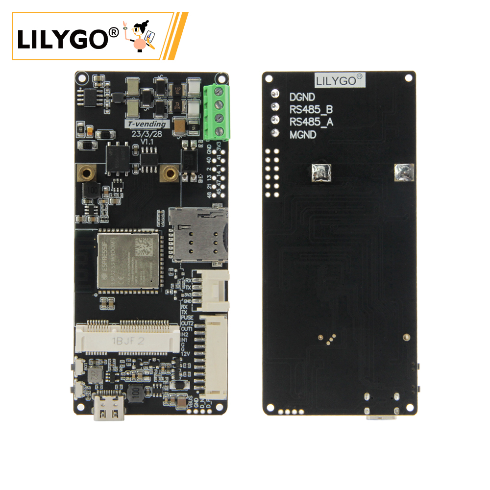 Lily Go T-Vending ESP 32-S3 RS485 supports T-PCIE expansion module Grove.