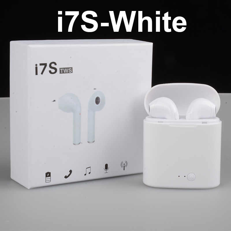 i7s TWS Twins Bluetooth In-Ear Earbuds Earphone with Charger Box. 