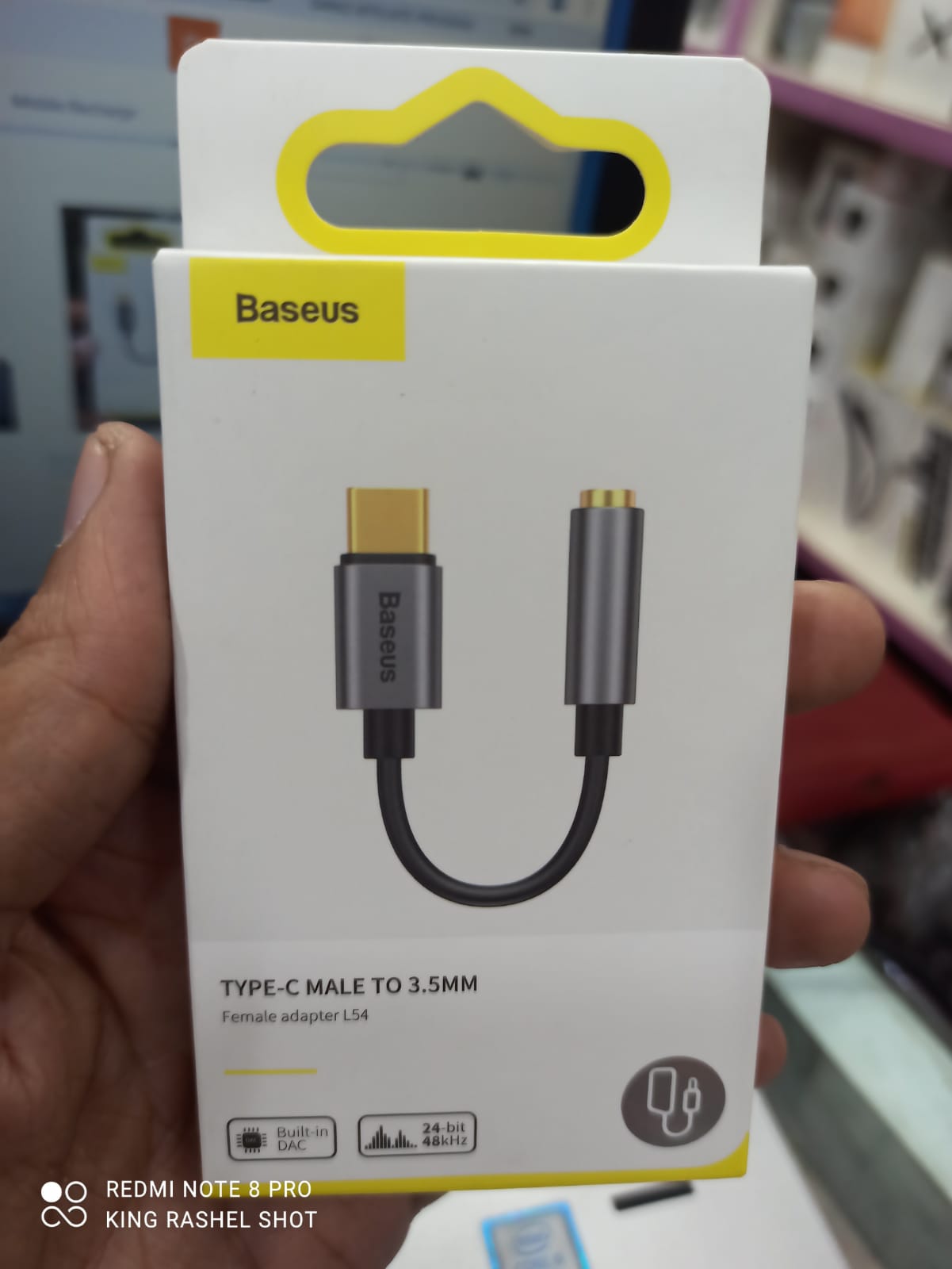 Baseus L54 Type C to 3.5mm Aux Adapter Audio Adapter Type-C to 3.5mm Jack Headphone Type C Audio Converter Adapter. 