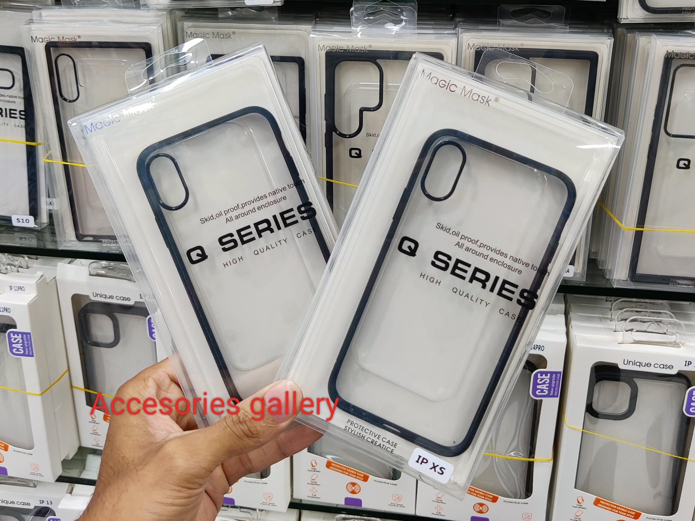 For iphone X / XS iPhone 10 Transparent Back Case QSeries Soft Hard Phone Cover Cases. 