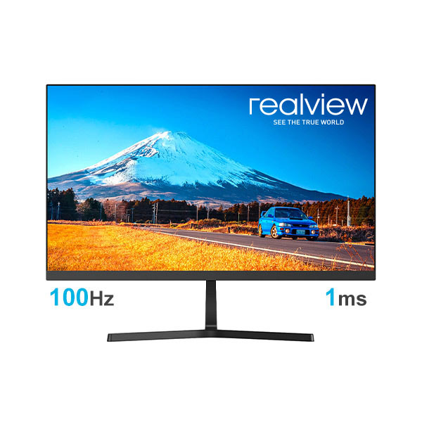 Realview RV215G2 22-Inch 100hz 1ms Full HD Monitor - 100Hz Refresh Rate - VGA, HDMI, Audio Jack -	Zero Bezel - Free sync Technology - Low Blue Light Filter - Wall Mount Interface. 