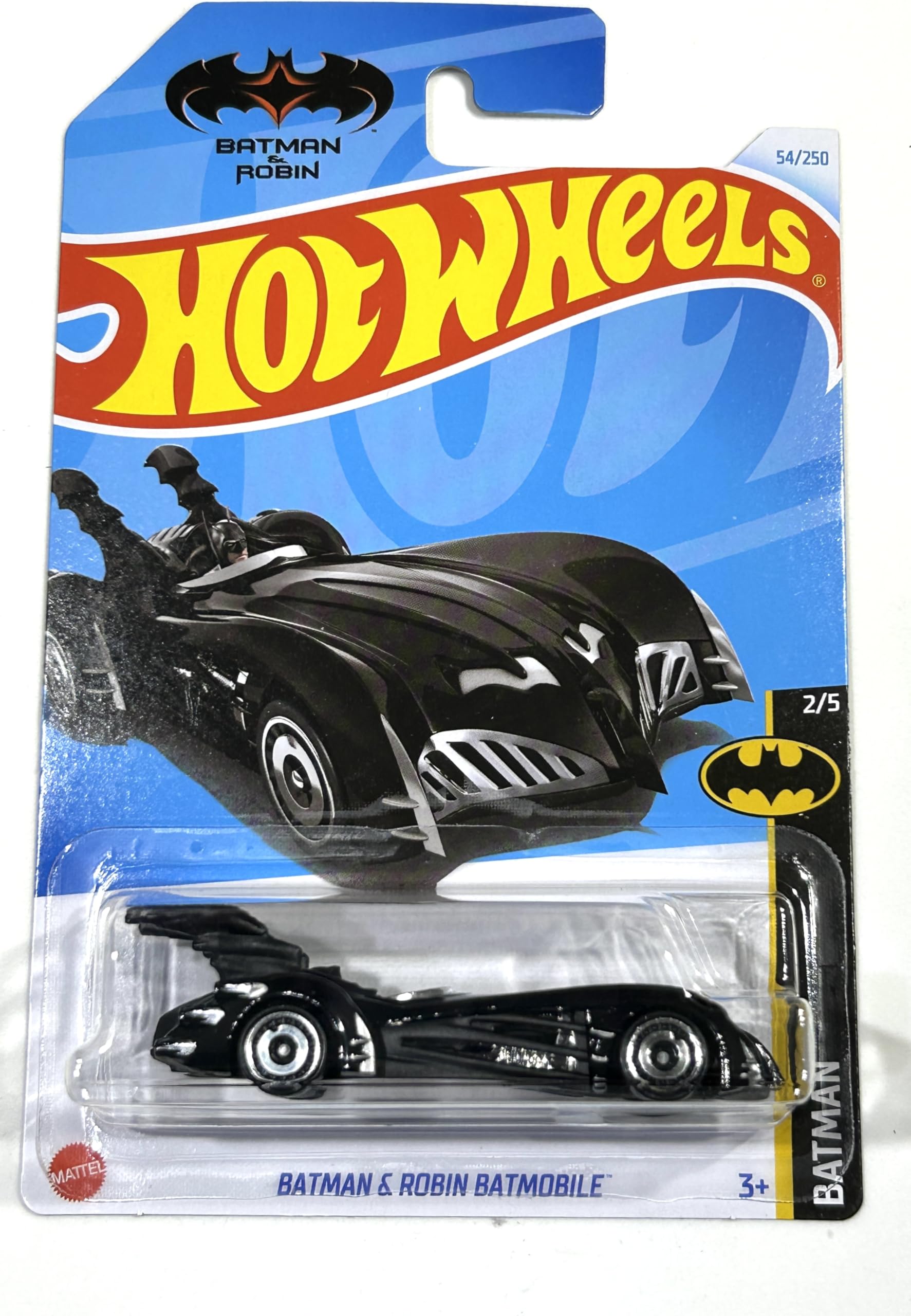 Hot Wheels 2024 Release (Mainline) Batman & Robin Batmobile, Scale - 1:64