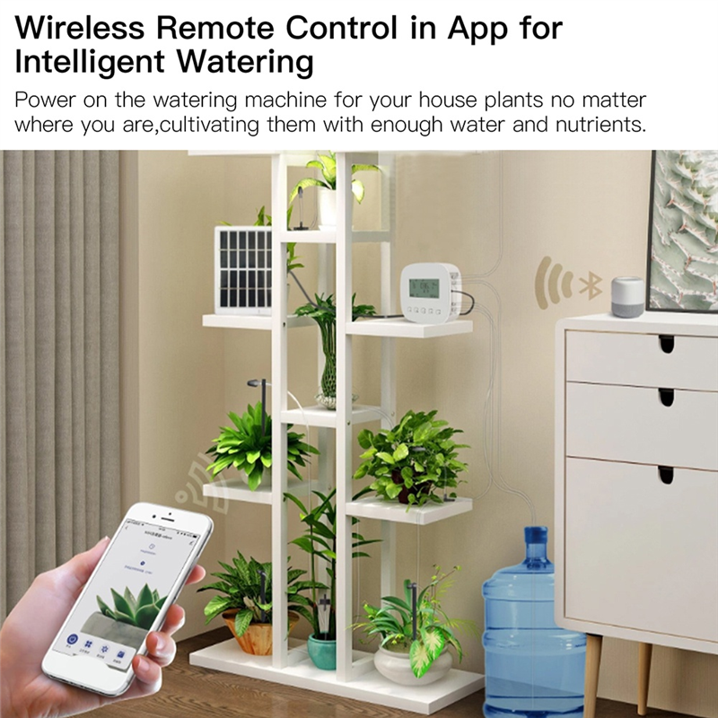 WiFi Tuya Smart Watering Machine Automatic Micro-Drip Irrigation System Plants Controller System for Alexa. 