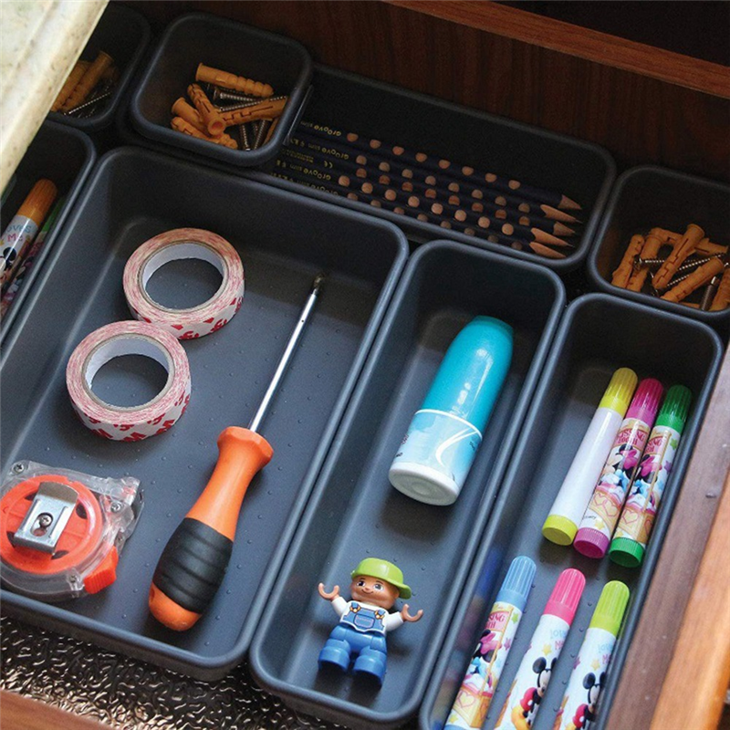 24 PCS Desk Drawer Organizer Tool Box Organizer Junk Drawer Organizers for Office. 