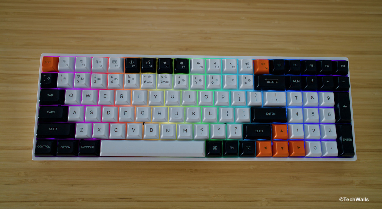 Epomaker sk96s Keys Hot-swap RGB Mechanical KeyboardHot-swappable Optical Switches. 