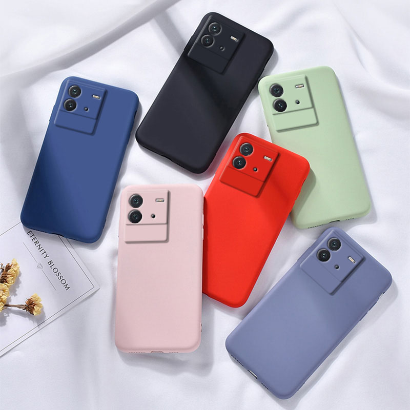 Tokifu IQOO Neo 6 Casing The New Liquid Silicone Phone Case All-inclusive Shockproof Back Cover. 