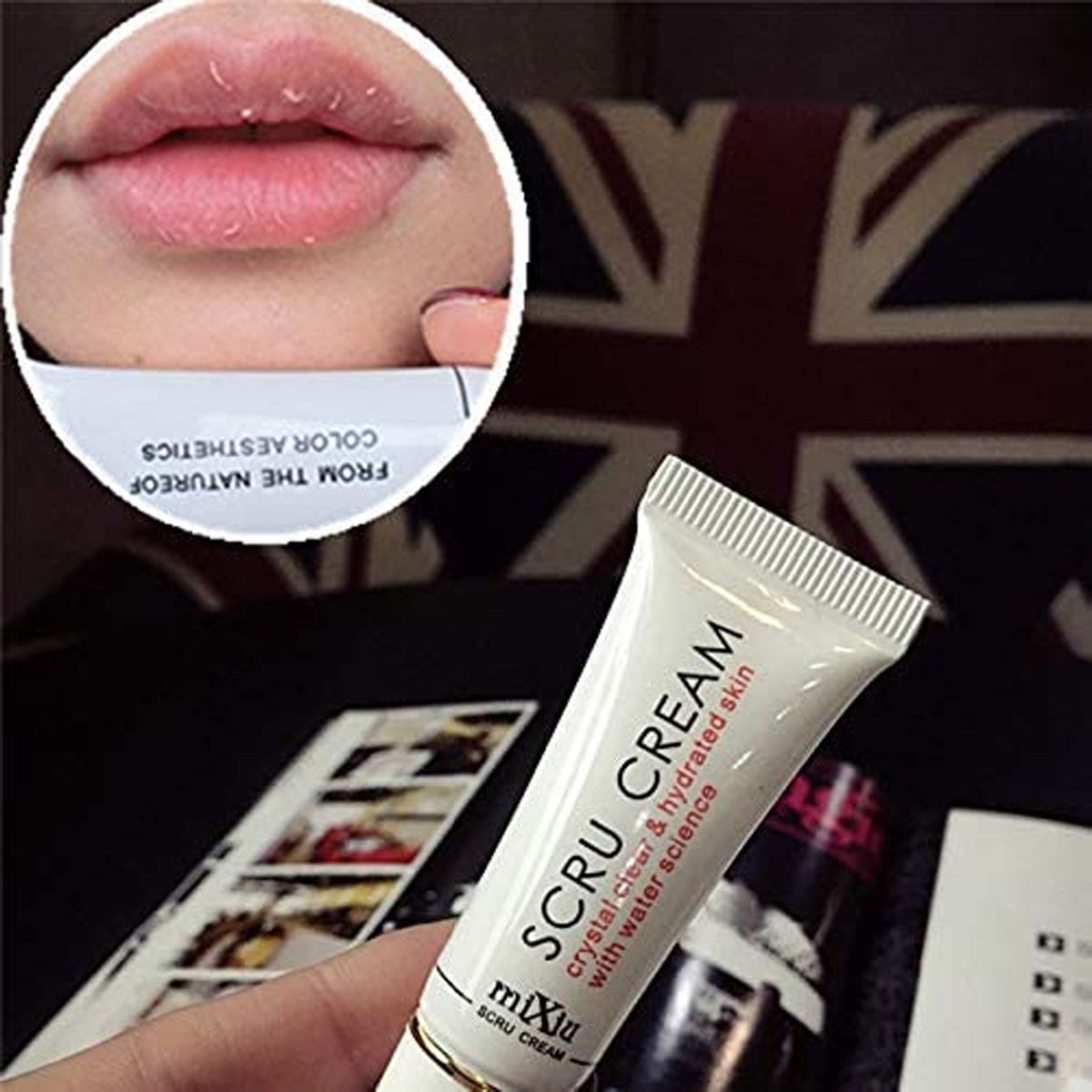 Scru Cream Lips Scrub for Removing Dark spot. 