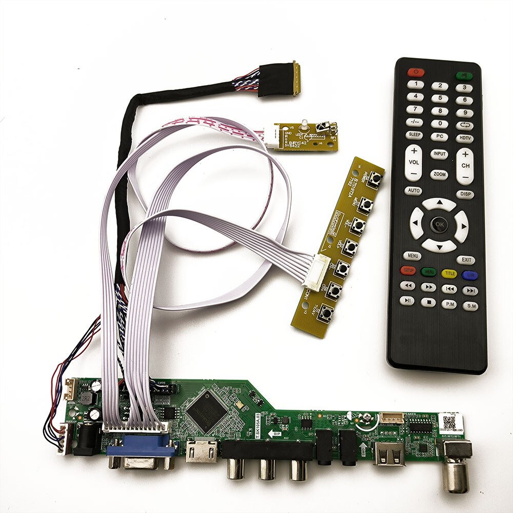 New TV Control Board Monitor Kit for LP156WH2-TLQB LP156WH2(TL)(QB) TV+HDMI+VGA+AV+USB LCD LED Screen Controller Driver. 