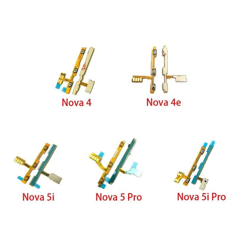 Power Switch On/Off Button Volume Key Button Flex Cable For Huawei Nova 2 Plus 2S 3 3i 3e 4 4e 5 5i Pro. 