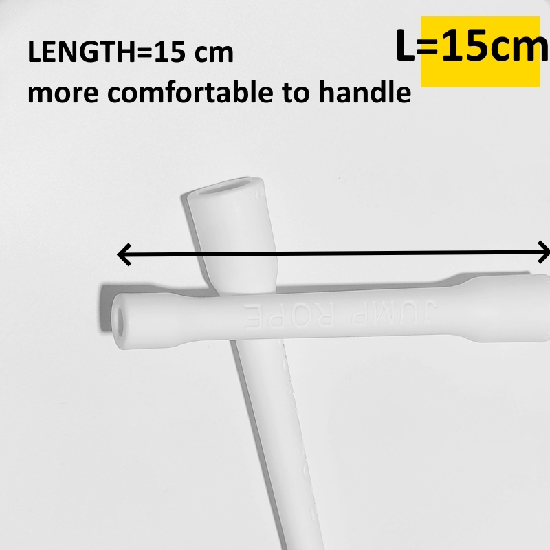 CC LCC Spare Handle jump rope DIY part accessories 15cm length 1 pair handles with clamps 5mm 6mm suitable PVC speed rope. 