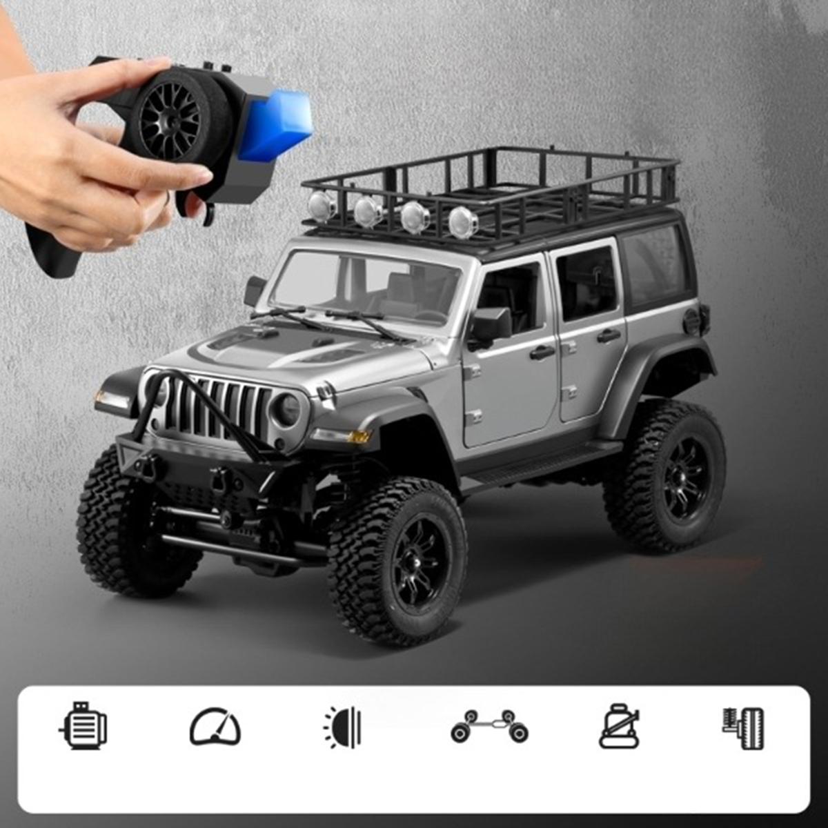 GC Mnrc Mn128 1/12 Remote Control Car 2.4g 4wd Rock Crawler Climbing Rc Car With Led Light Full Scale Vehicles Model Toys