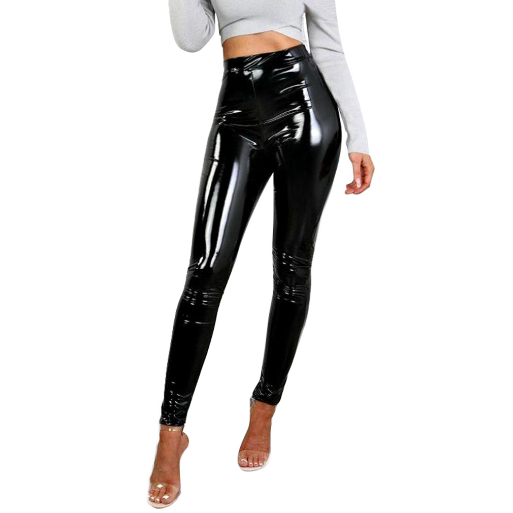 Winter Sexy Stretch Pants Black XXL 