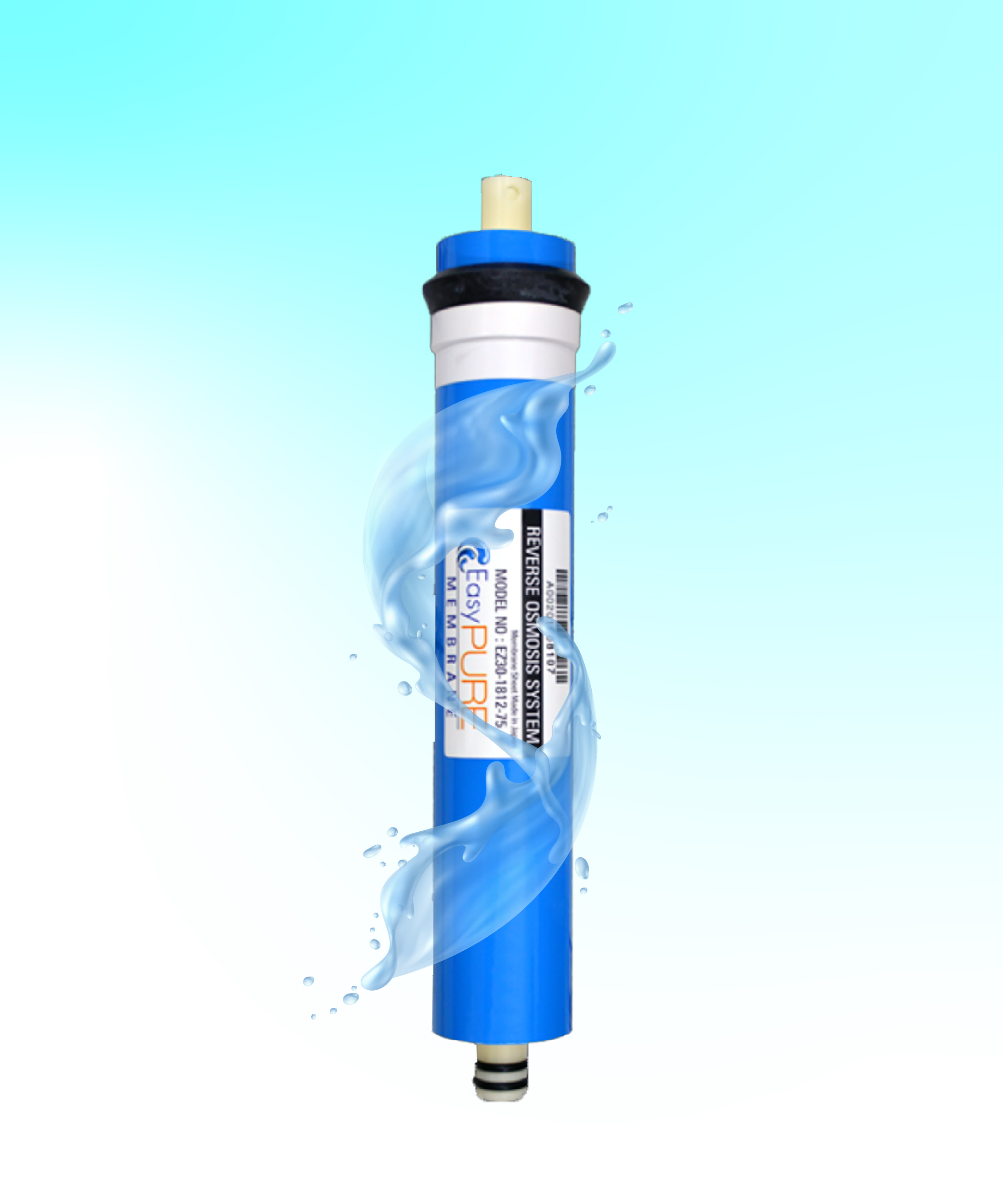 EASY PURE RO Membrane 75 GPD Large Flow for 5/6/7-Stage Home Drinking Reverse Osmosis Water Filtration System