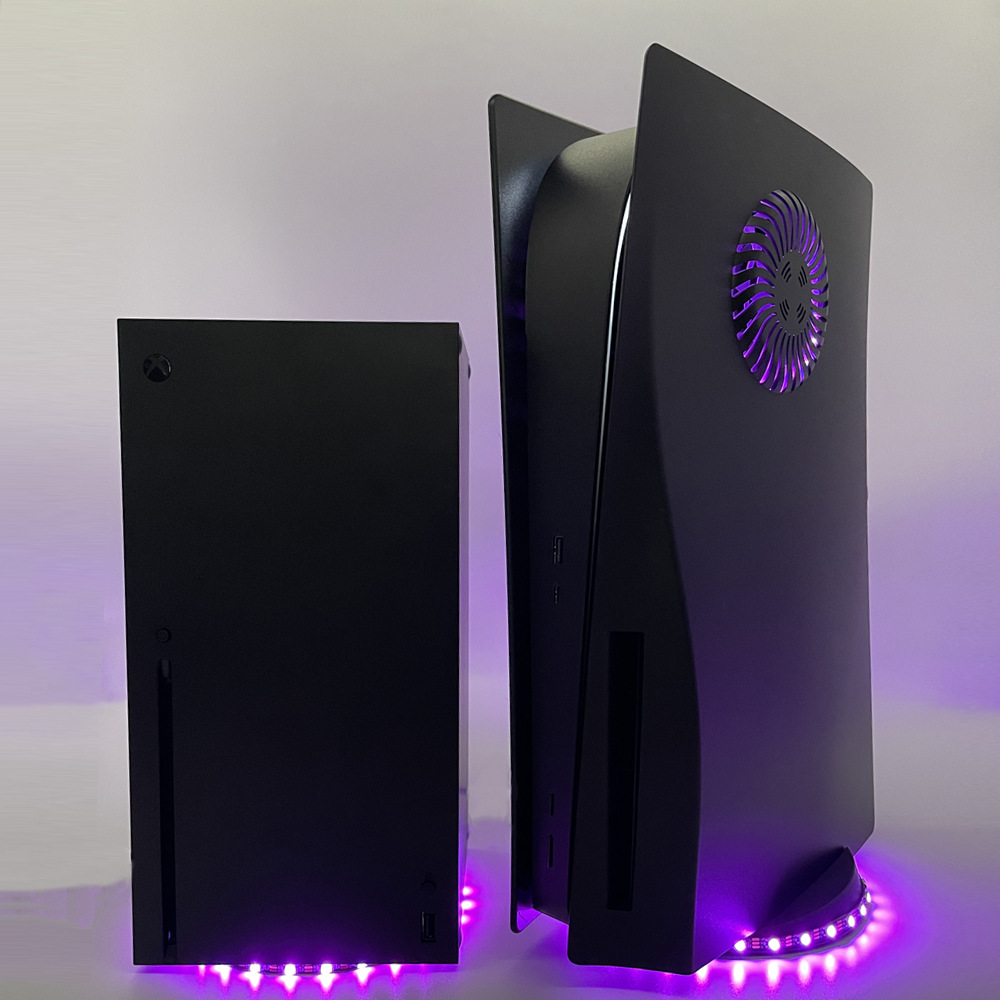 PS5|XboxSeriesX Illuminated Base Light Bar Color Changing RGB Ambition Light Pickup Function Light Strip