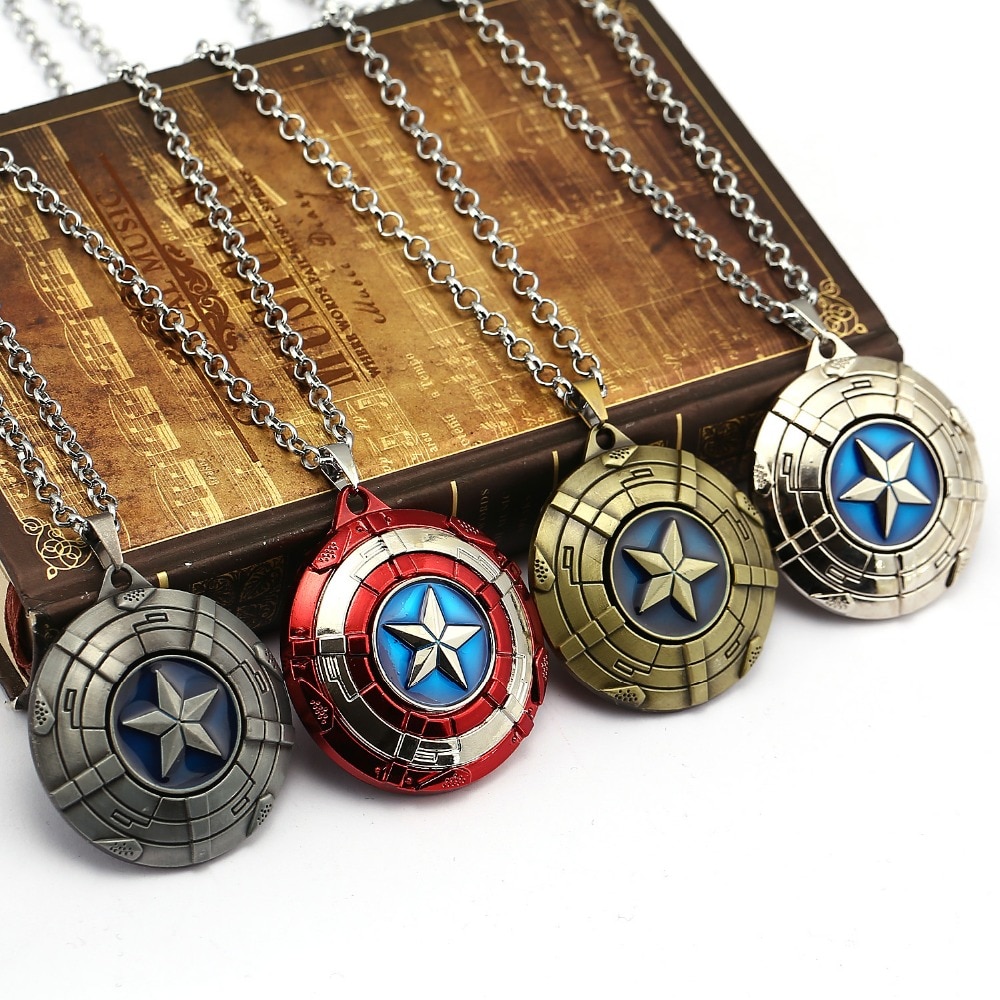 【VisioN Shop】4 colors Captain Necklace Rotatable Stainless Steel Necklaces Gift Accessories. 