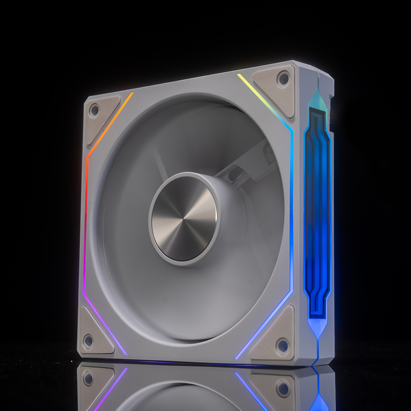Jungle Leopard Case Fan 120mm 5V 3Pin ARGB Cyclic Mirror Light Effect PWM 800-1800RPM LianLi Cooling Fan. 