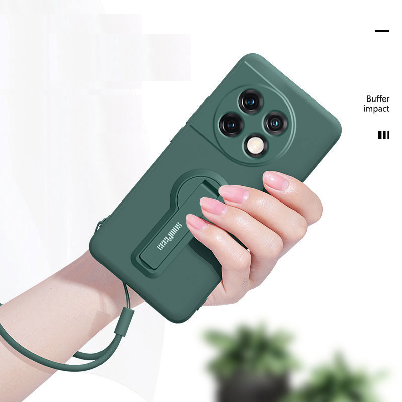 Luxury Soft Silicone Case Cover With Holder Stand For OnePlus One Plus 11 10 12 9 9R 8 7T 12R 11R ACE Pro 5G Phone Case Funda. 