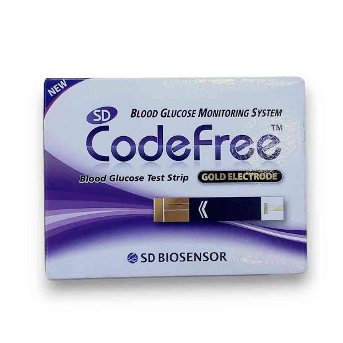 SD Codefree blood glucose test strips 25×2=50pes