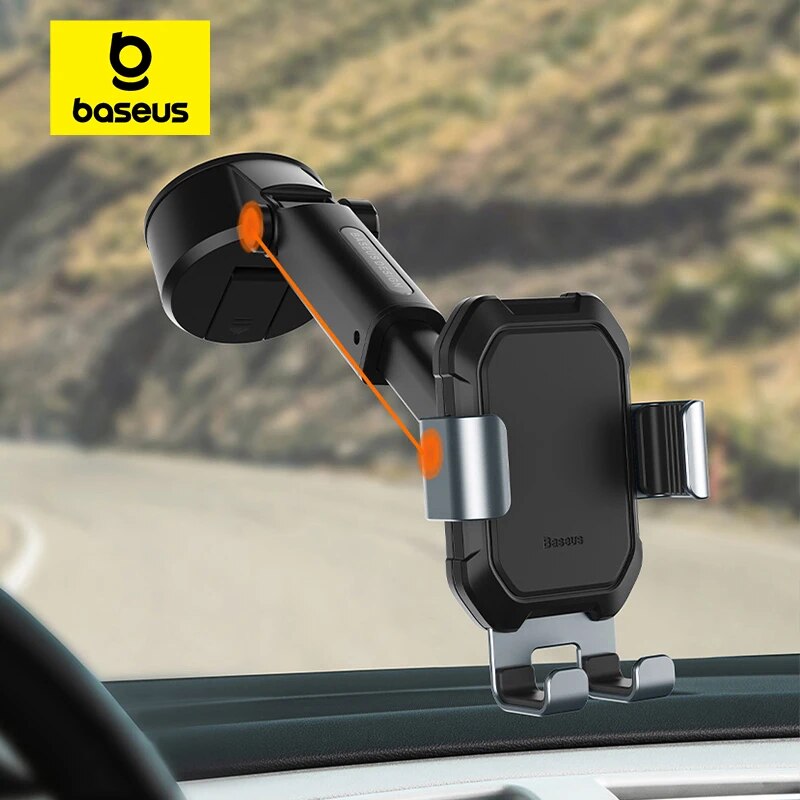 Baseus Gravity Car Phone Holder Adjustable Auto Support With Suction Base for iPhone Xiaomi Mobilephone Car Phone Mount Stand