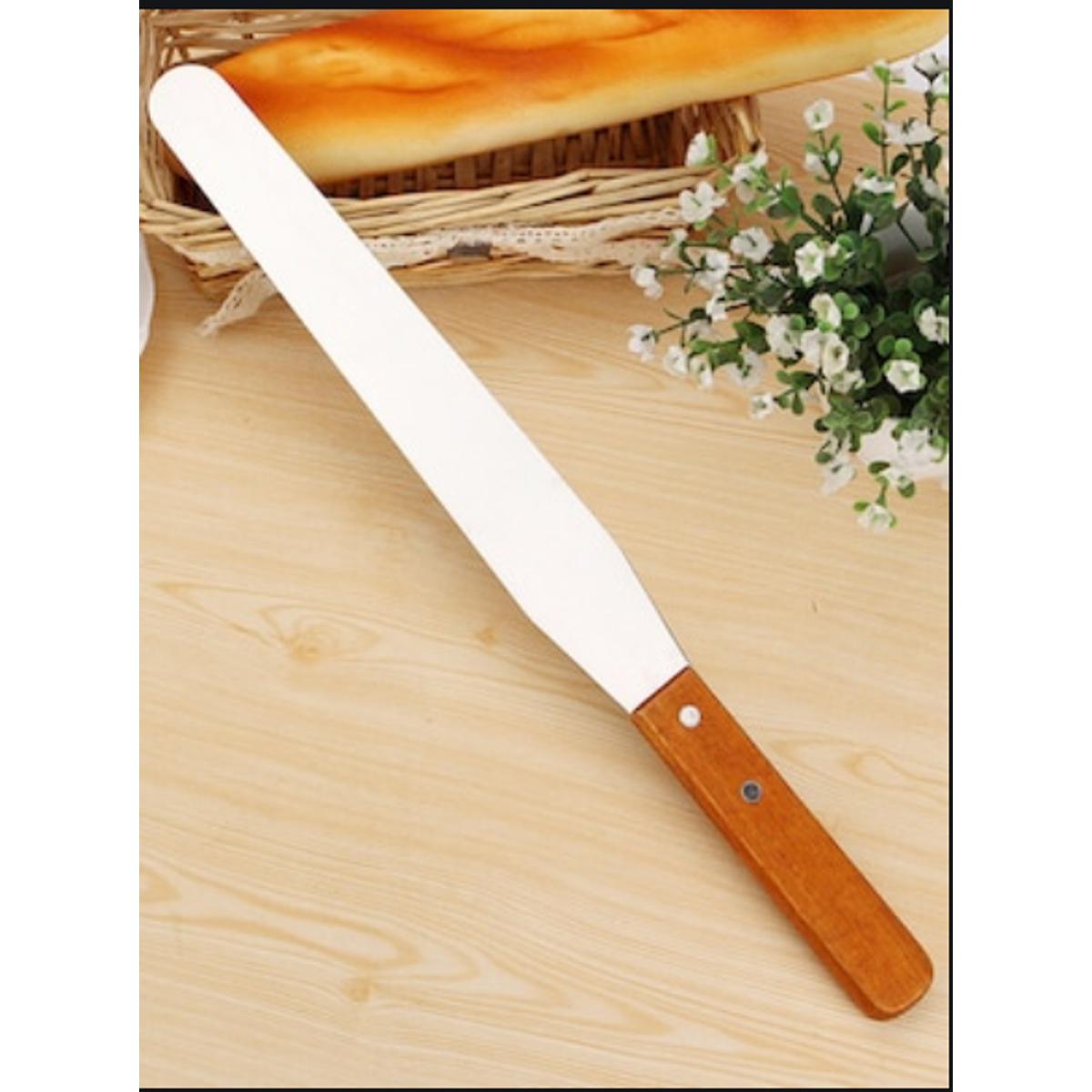 Plain Cake Planner & Butter Knife With Wooden Handle