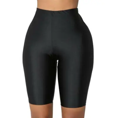 Shiny best sale yoga shorts