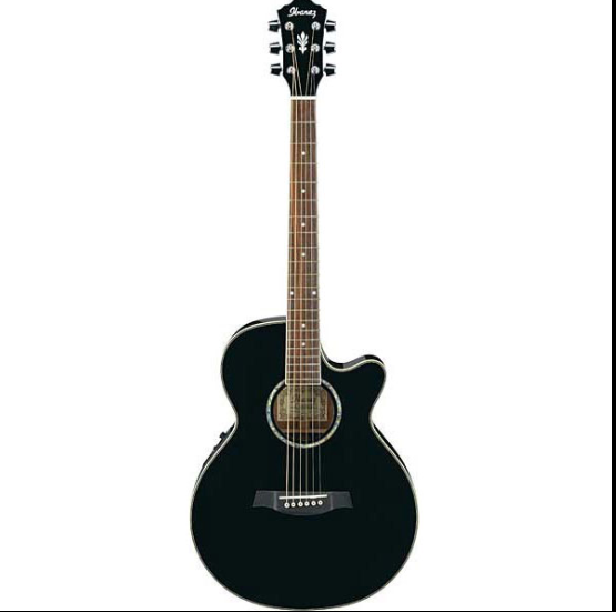 Ibanez AEG10E BK 6 String Semi Acoustic Guitar