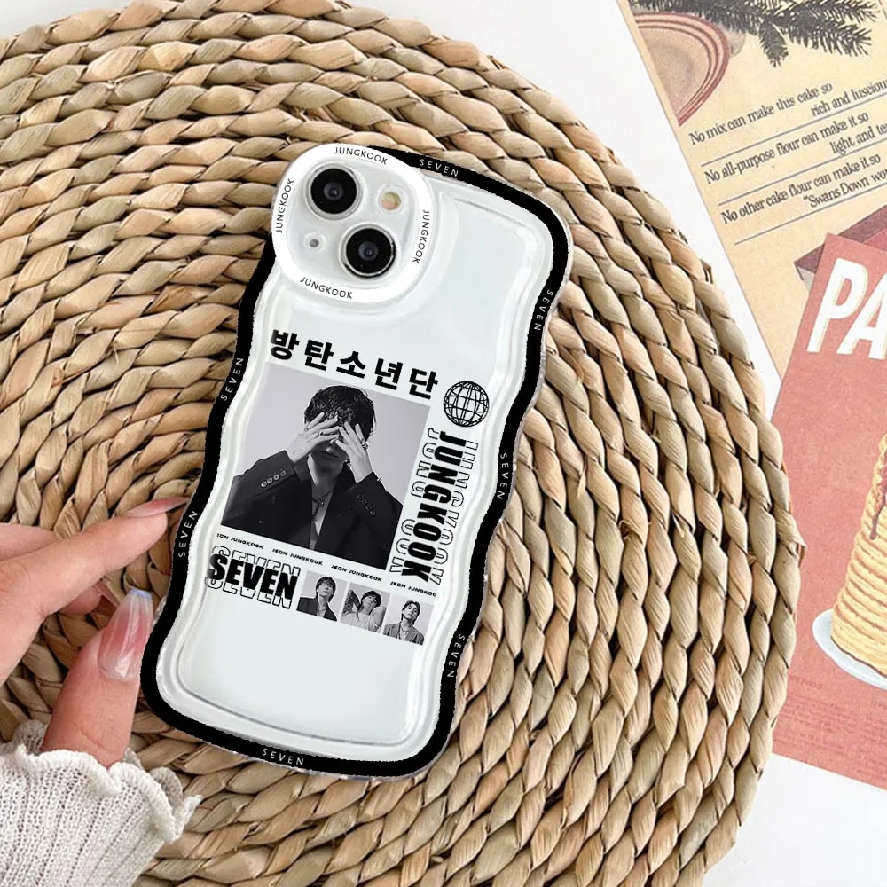 Jungkook Seven Transparent Airbag Phone Case for IPhone 11 12 13 14 Pro Max Mini 7 8 Plus XS XR Shockproof Soft TPU Covers Shell Solo Yolo. 