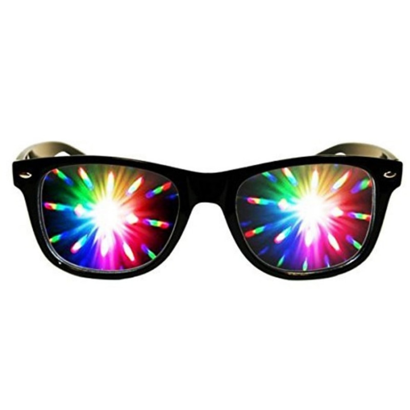 2021 New Premium Diffraction 3D Prism Raves Glasses Plastic For s Display Laser Shows Rainbow Gratings Glasses. 