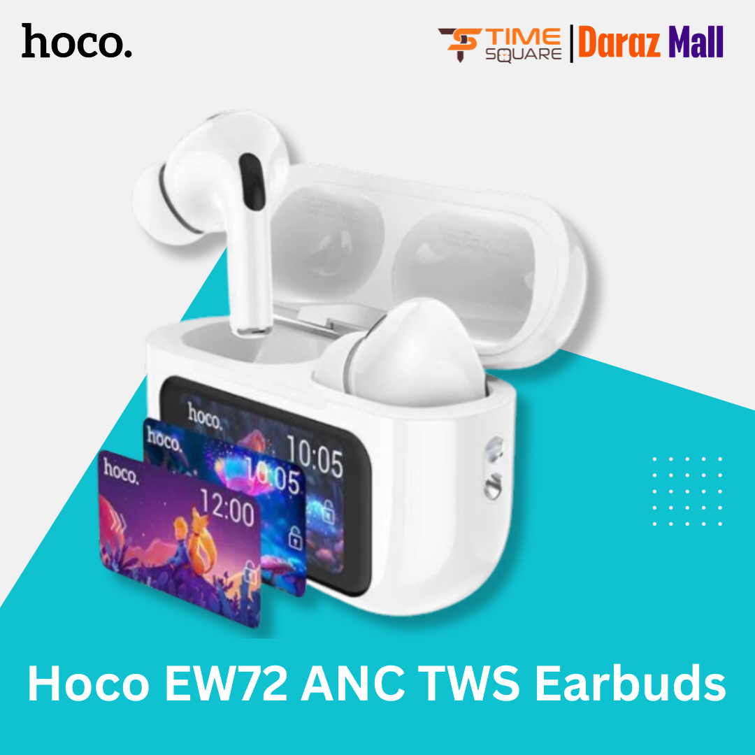 Hoco EW72 Touch Screen ANC True Wireless Earphones -Time Square