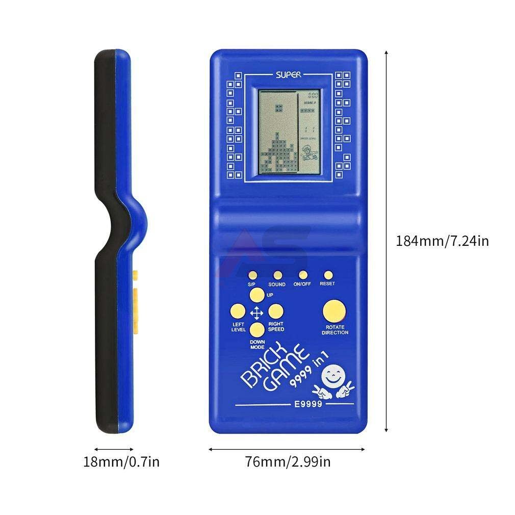 বাচ্চাদের ভিডিও গেম E-9999 Video game Brick Game Kids Game Console Toy with Music Playback Retro Games Player. 