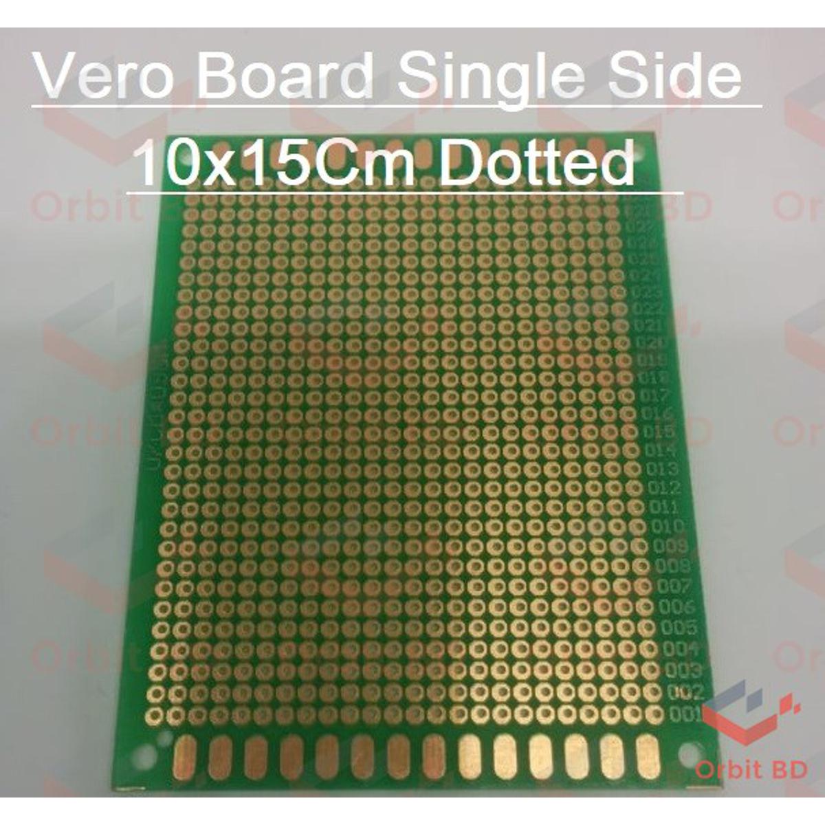 Veroboard Single Side Dot 15x10cm Glass Fiber Stripboard PCB Printed Circuit Board Project Board For Prototyping Weld Soldering Arduino DIY Electrical Circuitry & Parts