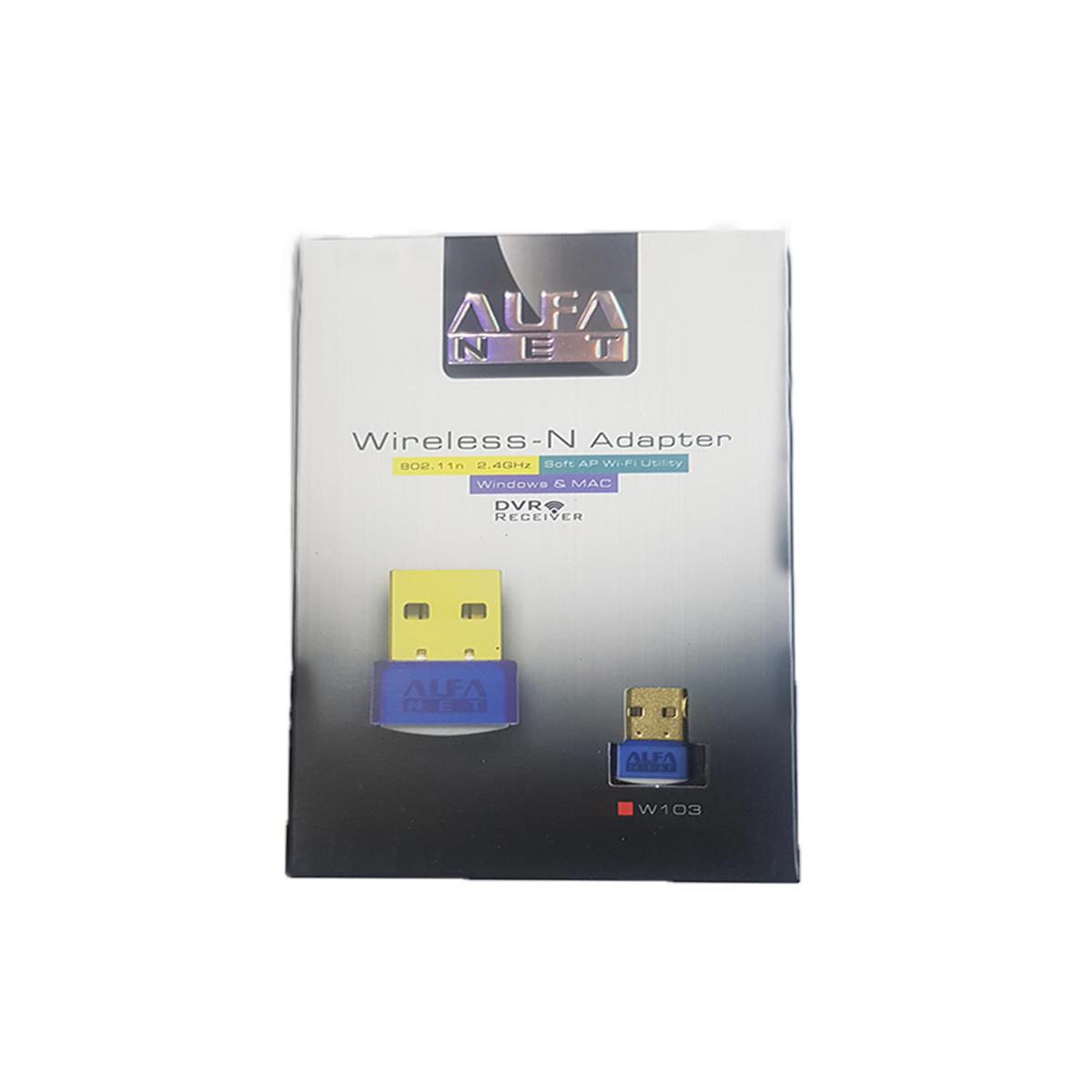 ALFA NET W103 802.11/n 2.4Ghz 300Mbps USB Wireless-N Adapter WiFi Nano Receiver