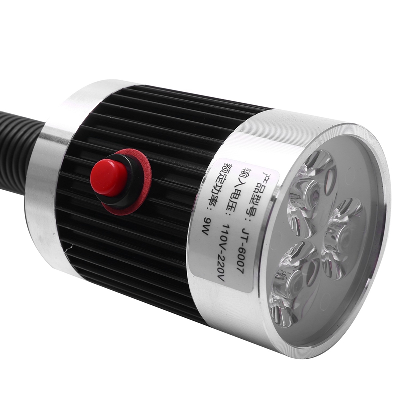 2X 220V 9W LED Machine Work Lamp 50cm Gooseneck Tool Light EU Plug. 