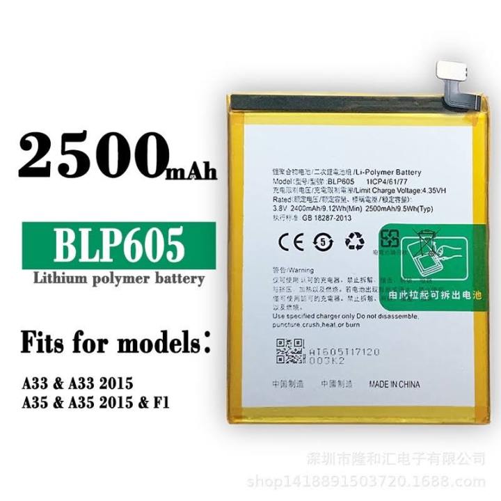 oppo a35 battery mah