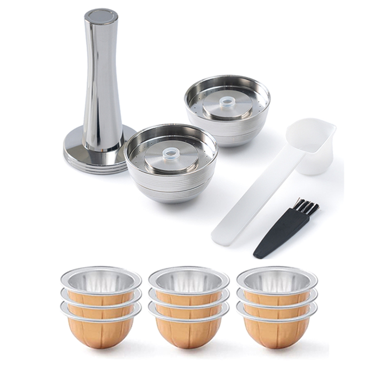 1Set Replacement Parts for Nespresso Vertuo Next Reusable Capsule Vertuoline Refillable Coffee Filter