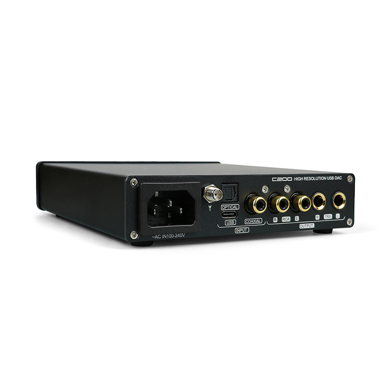 SMSL C200 USB DAC ES9038Q2M Headphone Amp OPA1612A*4 TRS Balanced 4.4mm 6.35mm Output Bluetooth 5.1 HiFi Decoder For PS4 PS5. 