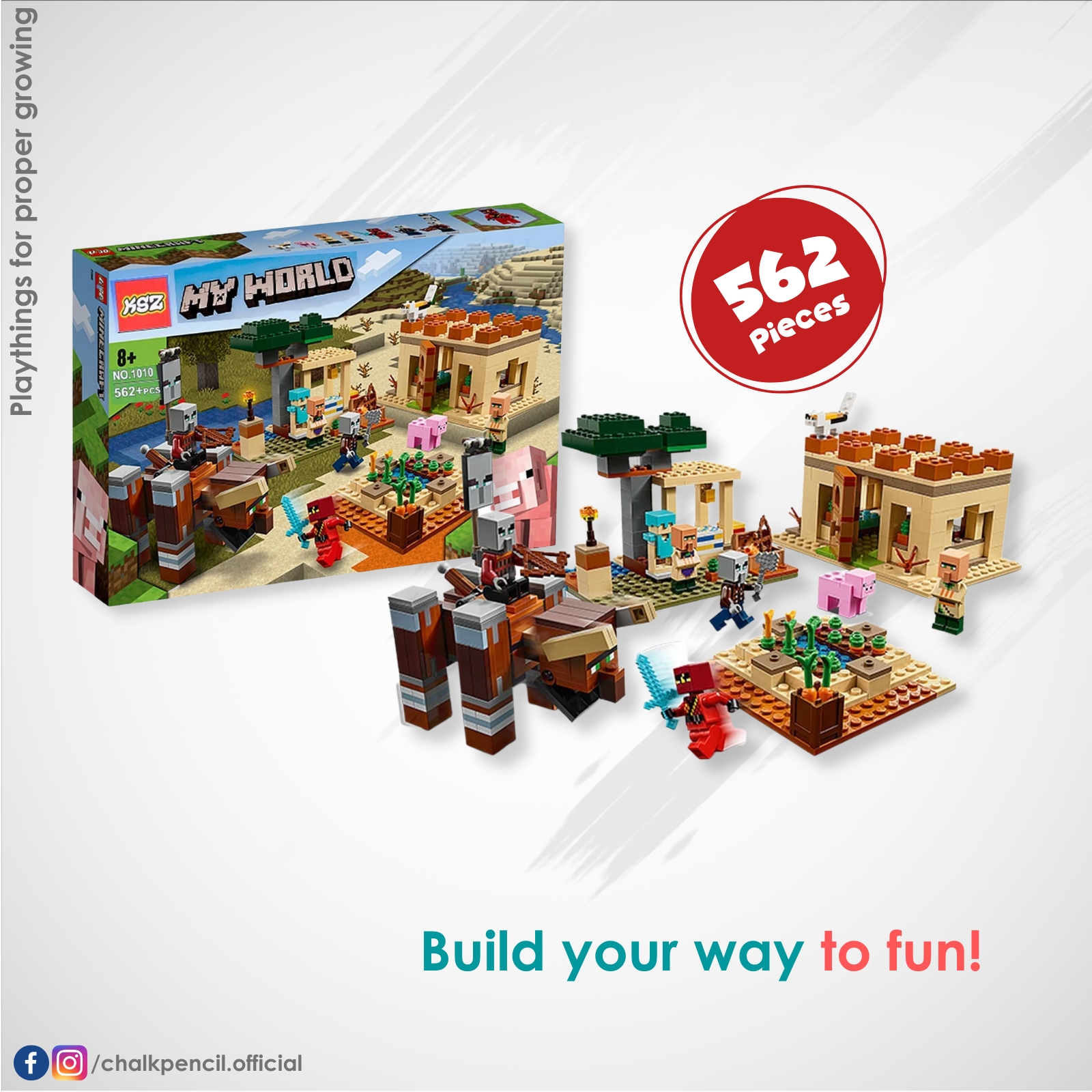 DIY My World Set! Perfect Block Building Toy Set for Kids