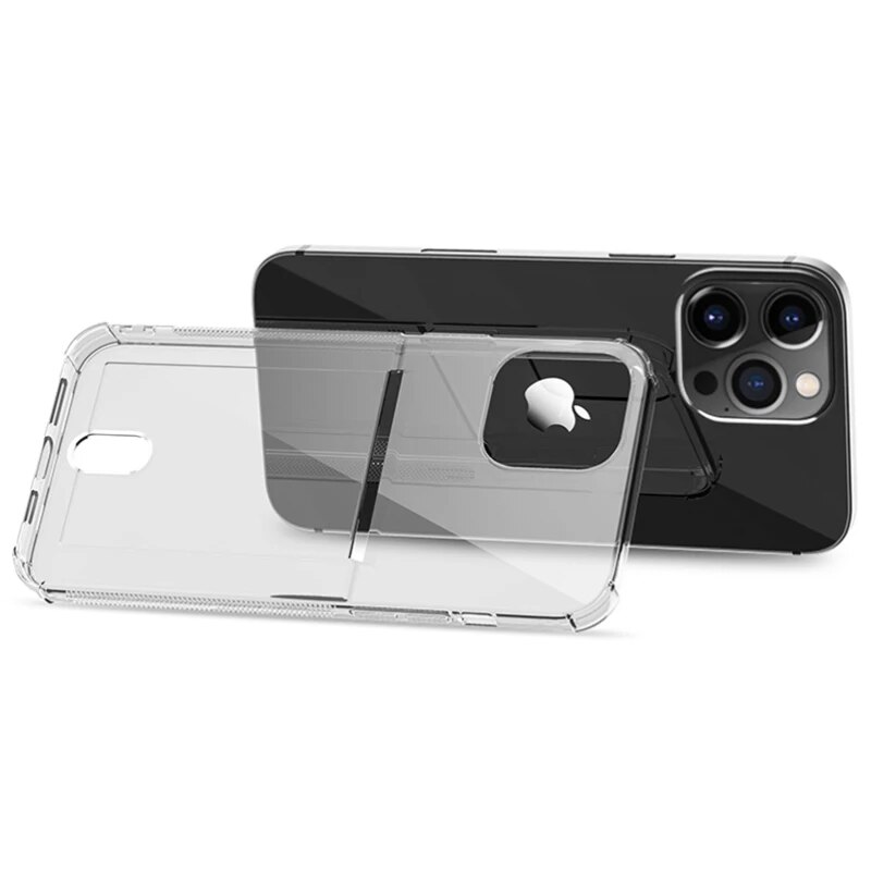 Clear Card Holder Phone Case For iPhone 15 14 13 12 Mini 11 Pro Max XS MAX XR X Transparent Soft Silicone Credit Slot Back Cover. 