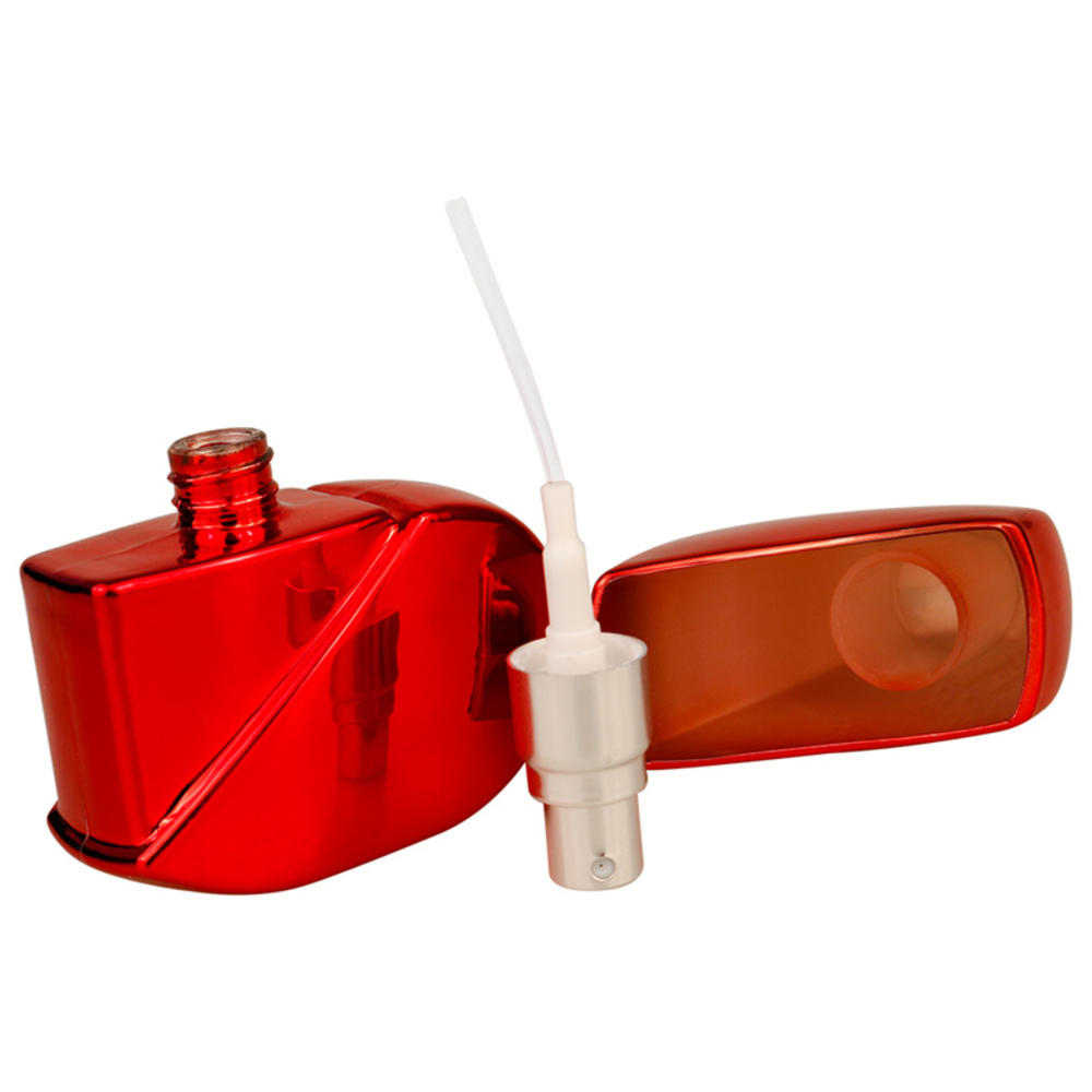Small Glass Perfume Bottle Delicate 6 Colors Heart-shaped Spray Atomizer 25ml Sample Portable For Travel Daily Use Perfume. 