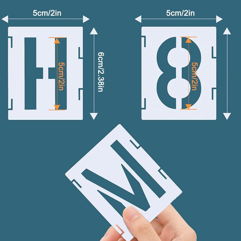 Letter Stencils for Painting On Wood 42pcs Large Spray Paint Stencil Alphabet Stencils Reusable Templates for Art and Craft. 